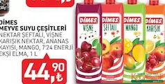 DİMES MEYVE SUYU ÇEŞİTLERİ 1 L fiyat ve kampanya bilgisi